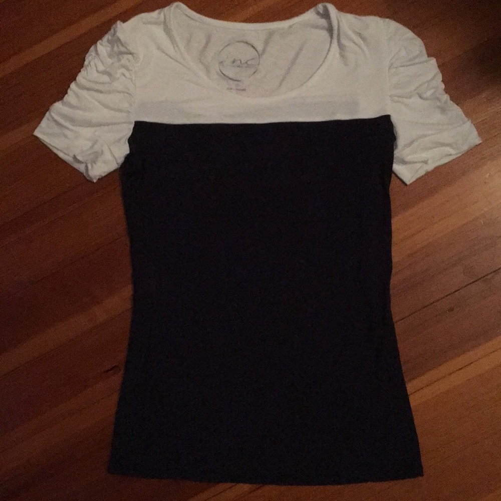 INC top - ruched sleeves